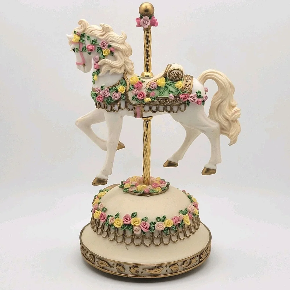 San Francisco Music Box Co Carousel Horse "My Mother My Memories" Musical - Picture 1 of 11